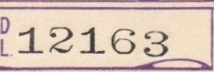 Great Central Railway Parcel Post Locomotive 1st Issue Numeral Fonts Type S